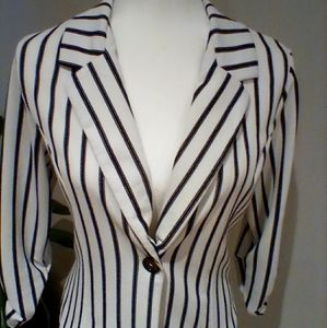 Black and white striped sweater